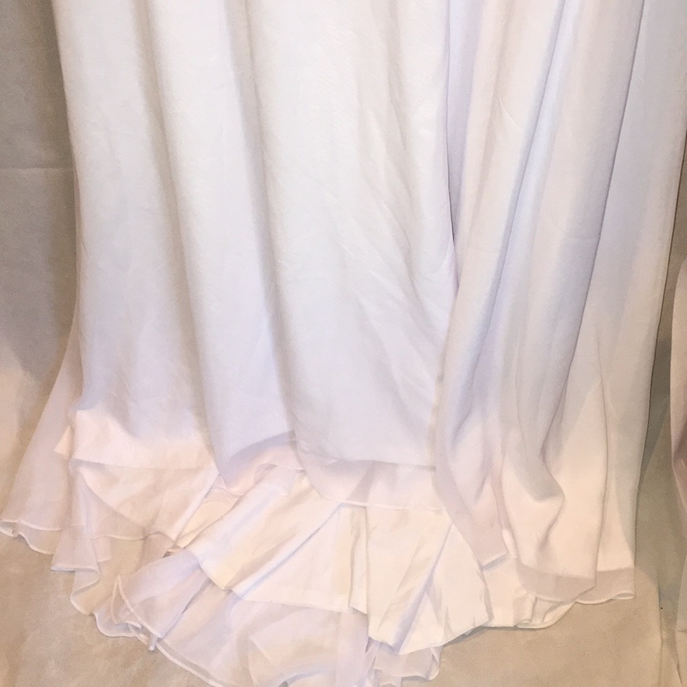 Elegant Long Sleeve A-Line Wedding Dress – Illusion Lace Back & Flowing Train - Picture 10 of 15